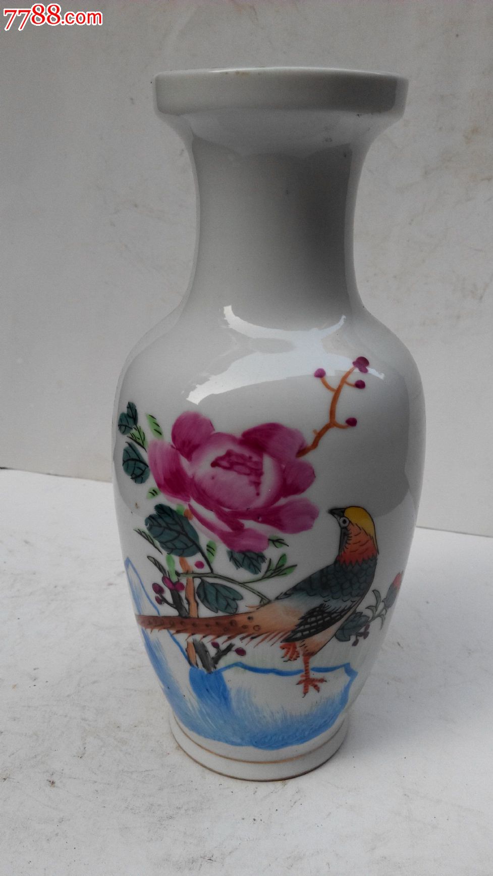 景德镇60年代花鸟花瓶