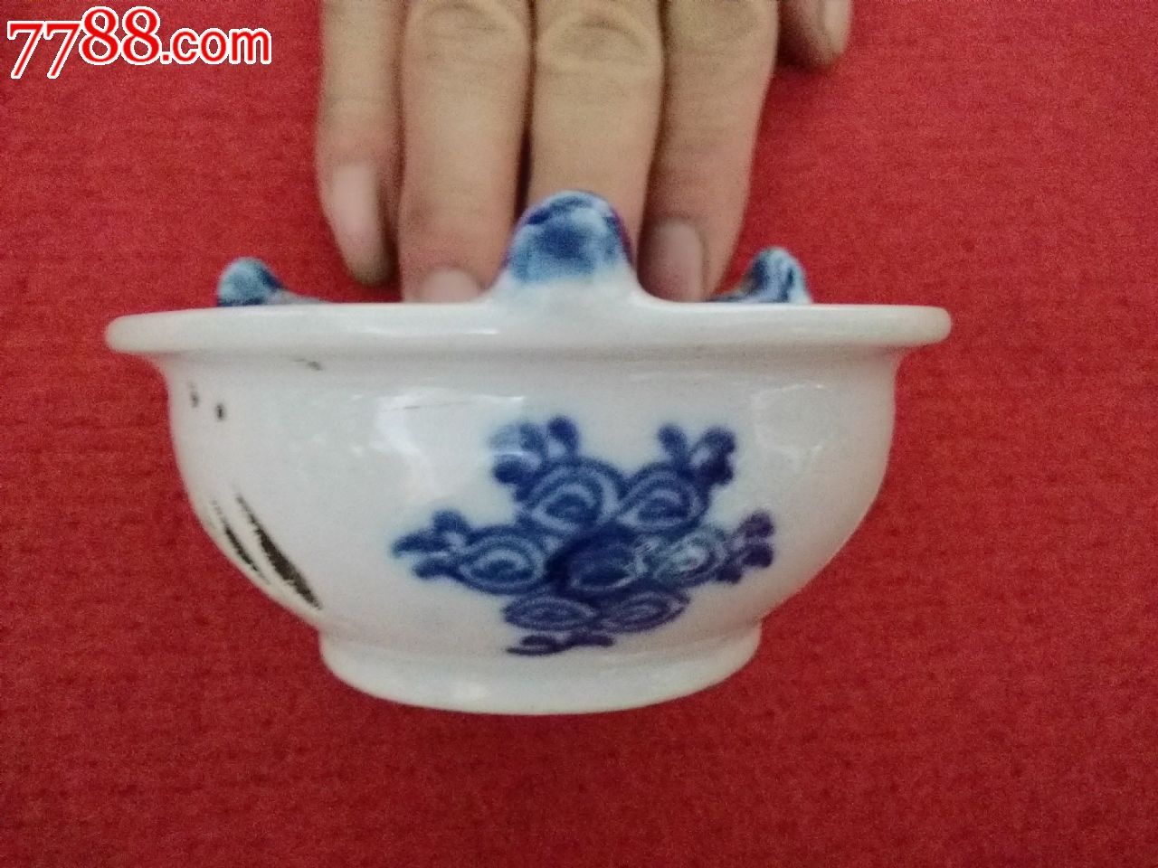 清代青花温酒器