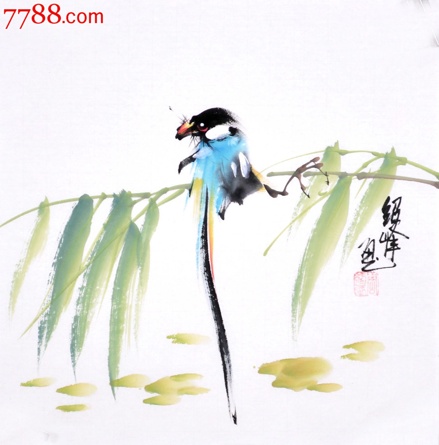 小品写意花鸟画作品hn3805-se33512563-花鸟国画原作-零售-7788收藏
