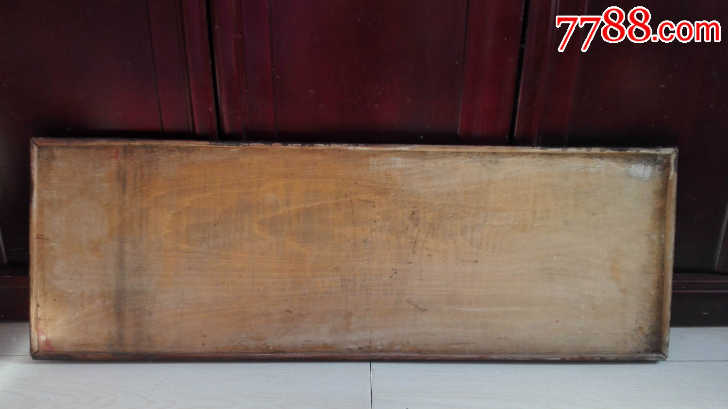 怀旧经典收藏民国龙凤呈祥描金红底木头牌匾尺寸91*31