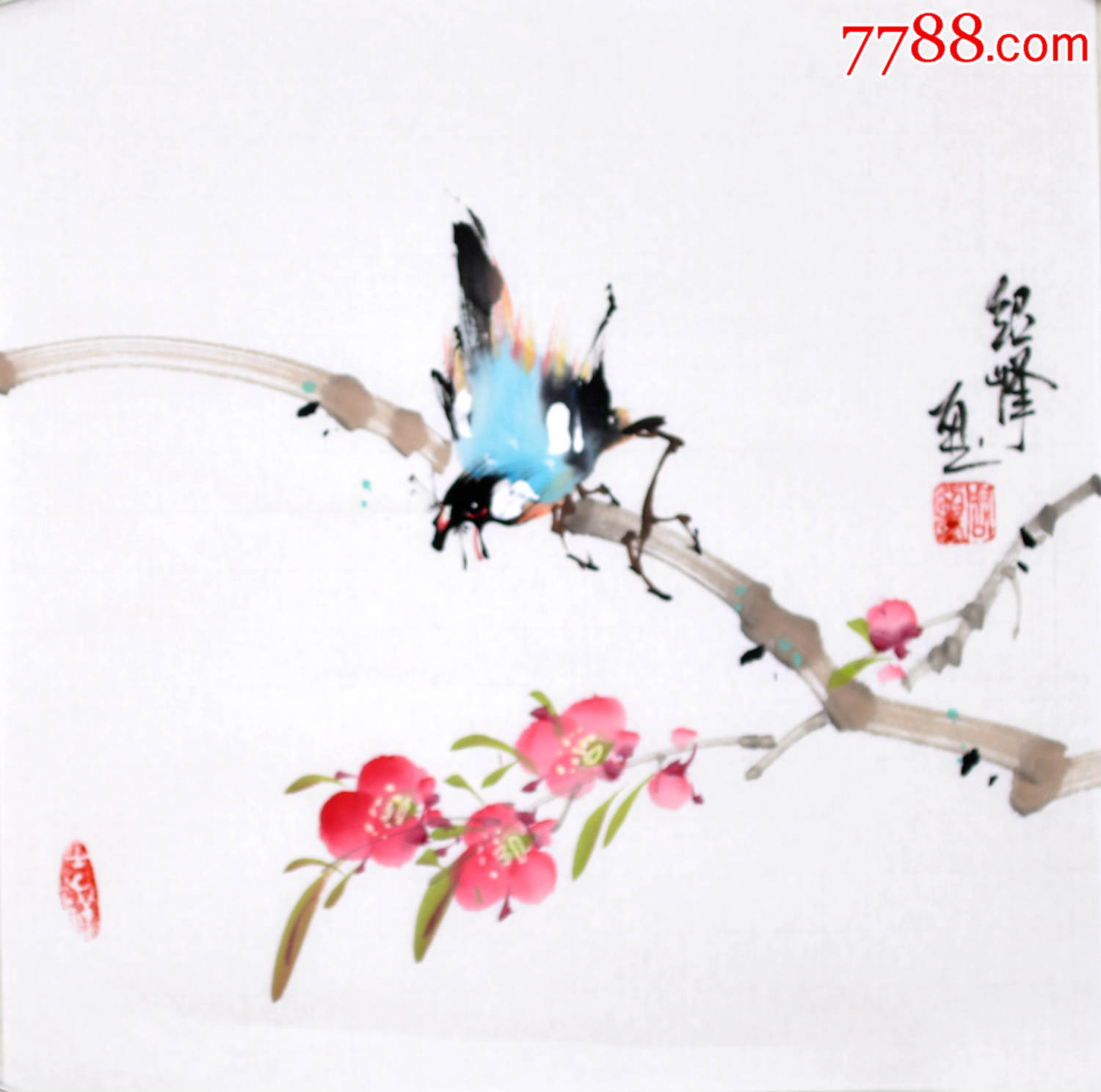 小品寫意花鳥畫作品hn3935-花鳥國畫原作--se33910800-零售-7788收藏