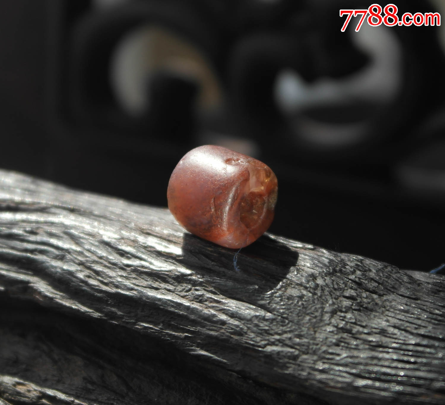 真品商周夏家店高古桶形玛瑙珠【大号】