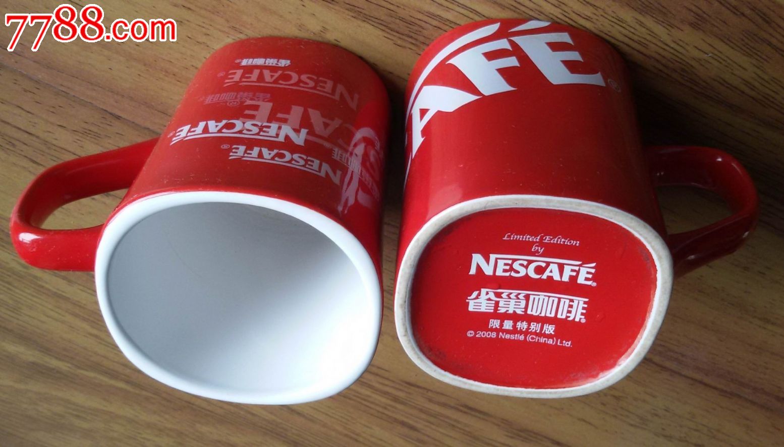 雀巢咖啡杯(2008限量特别版,一对-se36044319-红釉瓷-零售-7788收藏