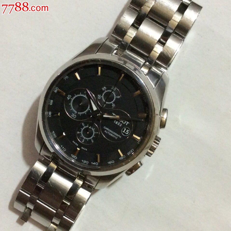 原装正品天梭计时机械男表t035.627.11.051.00