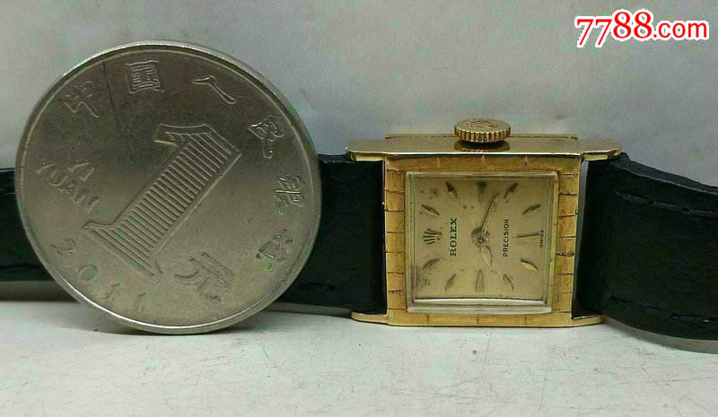 万泉收藏-正品二手18k方形劳力士女装手表030
