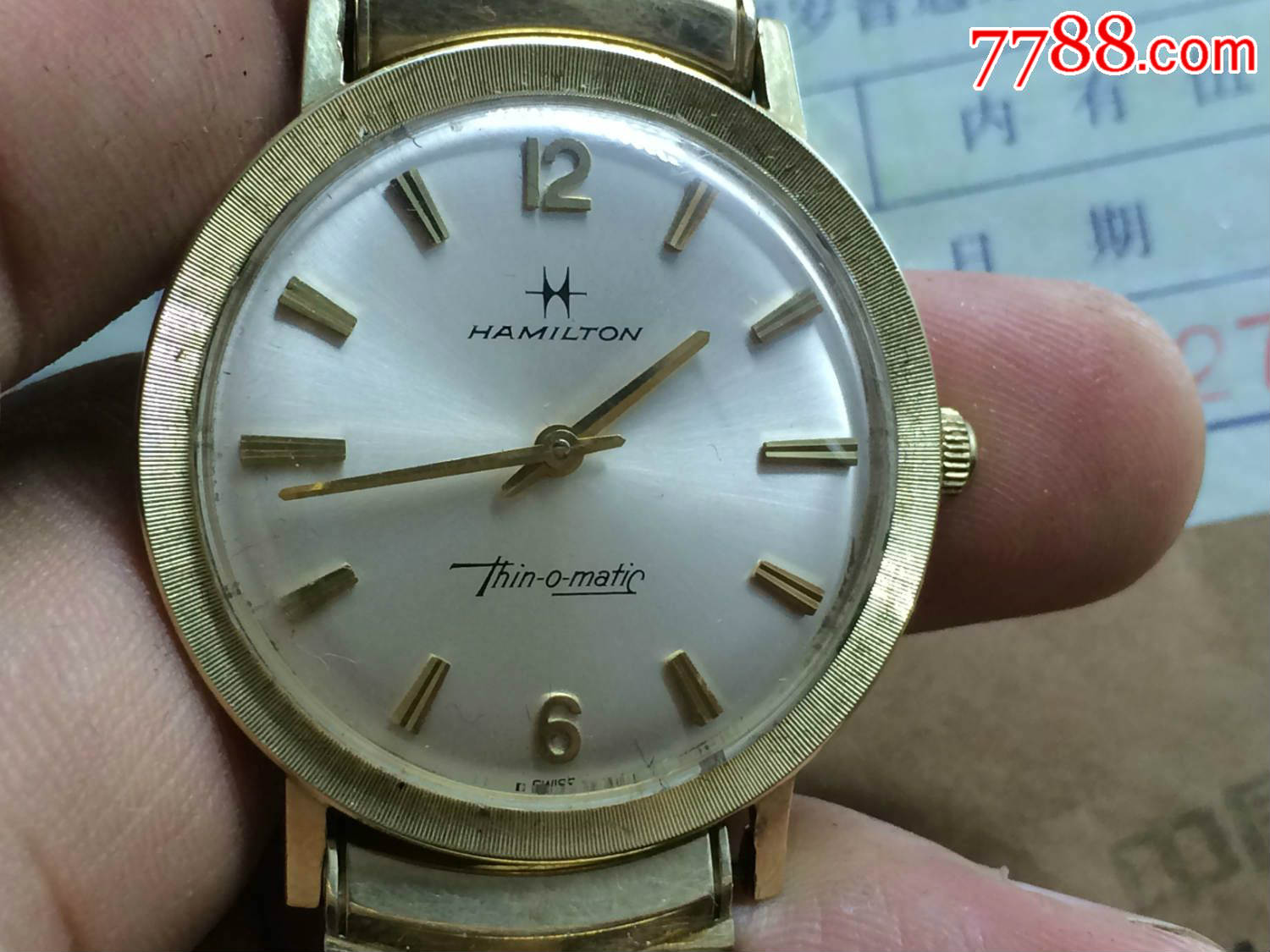 14k实金汉密尔顿珍珠陀自动男表----本店上传不少表,欢迎去看看