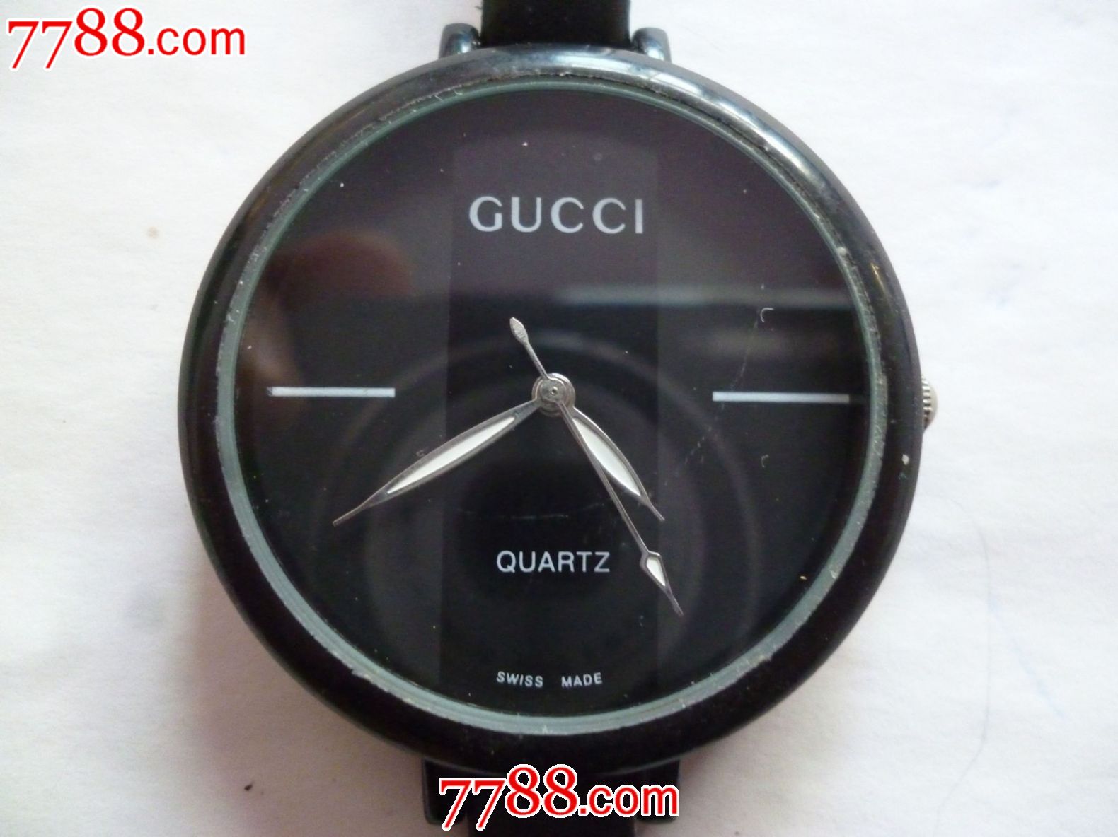 世界奢侈品牌意大利制造黑烤漆盘夜光针【gucci】-【古驰】女士