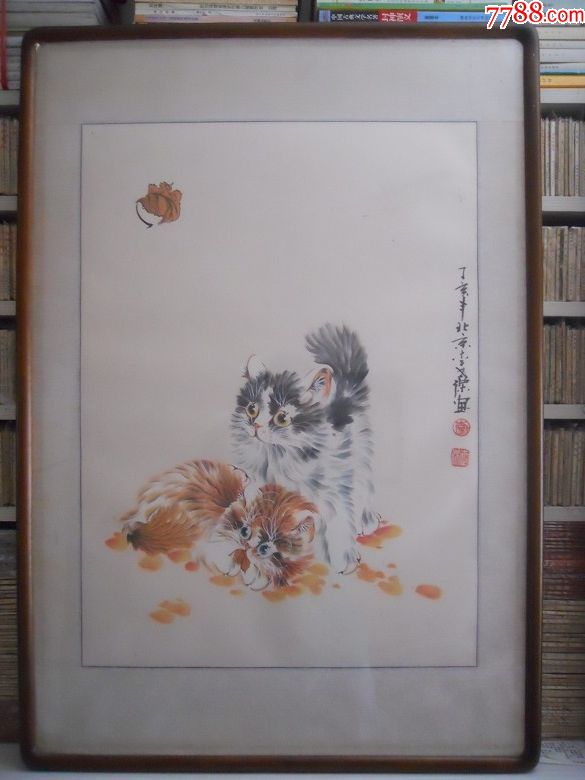 猫趣图(猫画家李世杰作品)_花鸟国画原作_第3张_7788字画网