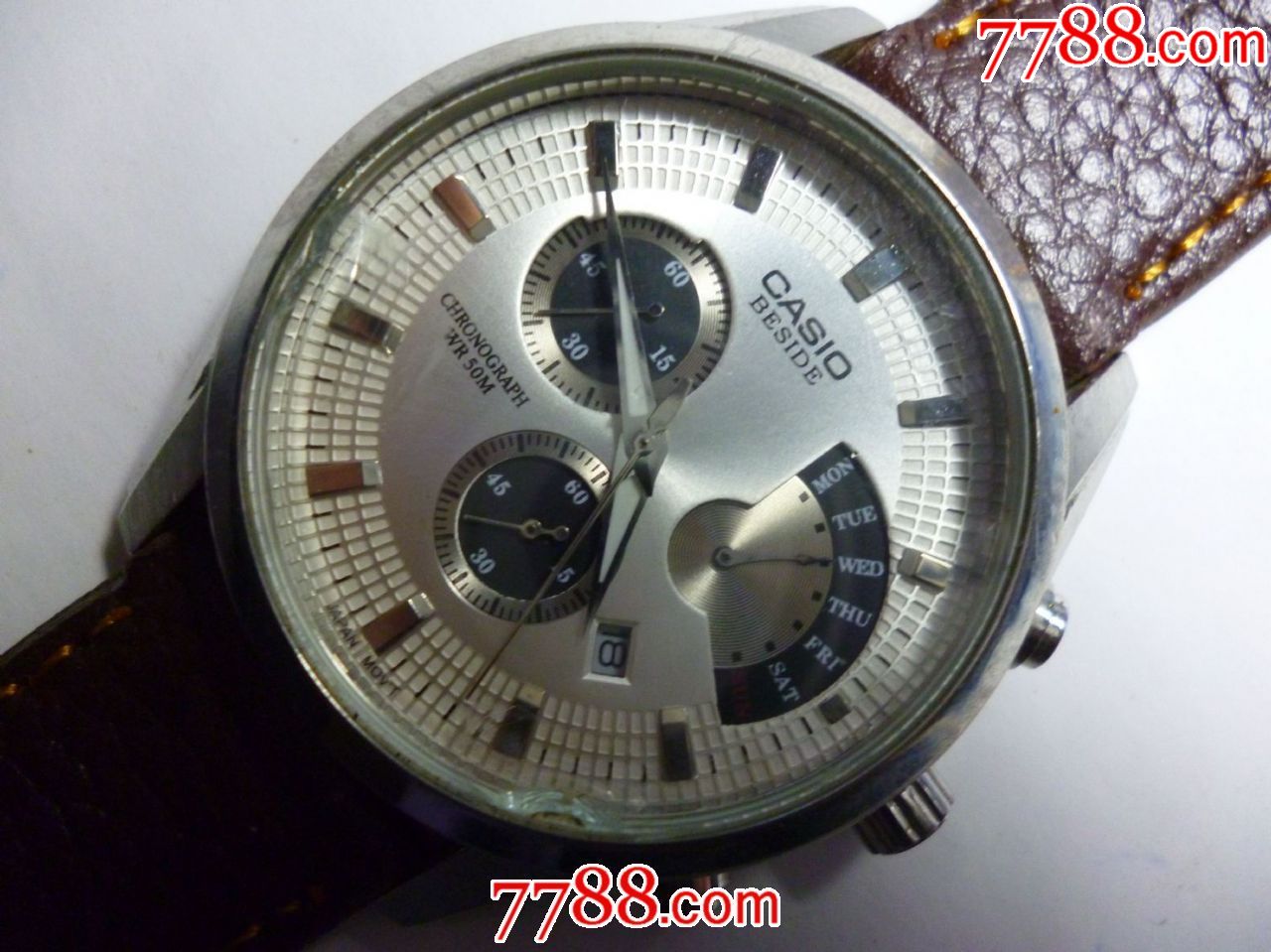 日本制造多针多功能【卡西欧4358.bem-501型】男士计时码表!