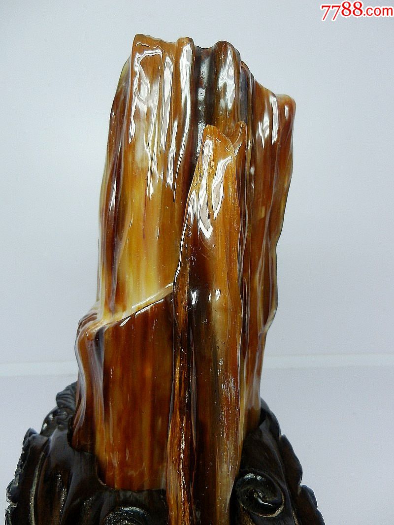 缅甸树化玉摆件精品红色木化玉收藏木化奇石观赏石摆件不议价_价格