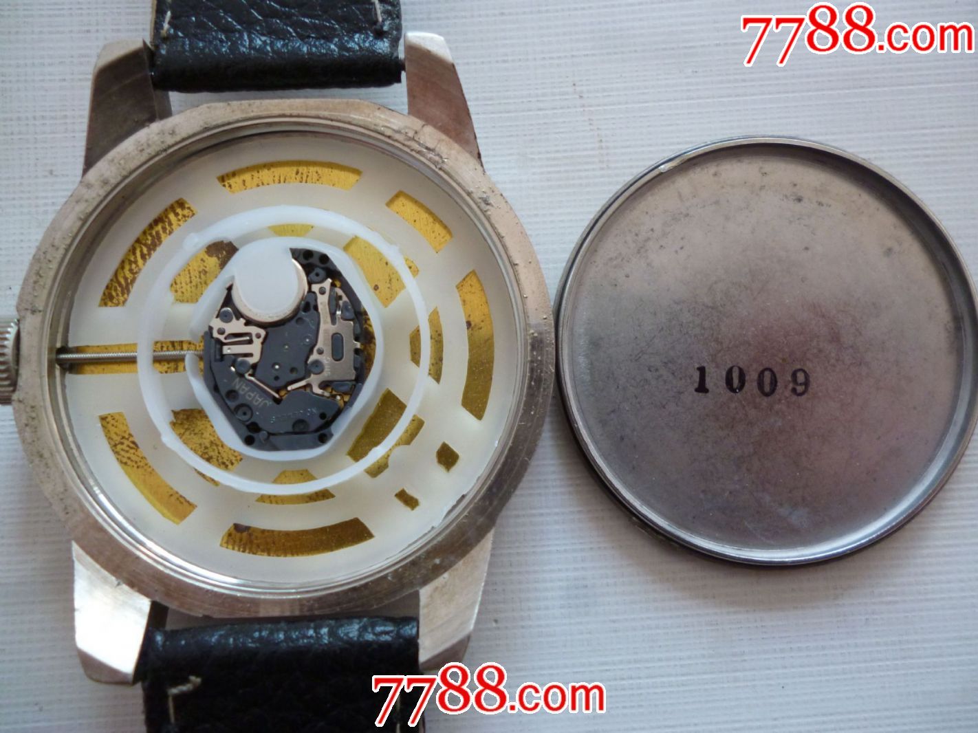 外国警察专用carlsberg男士古董老表表盘上有警察徽和臂章图案手表