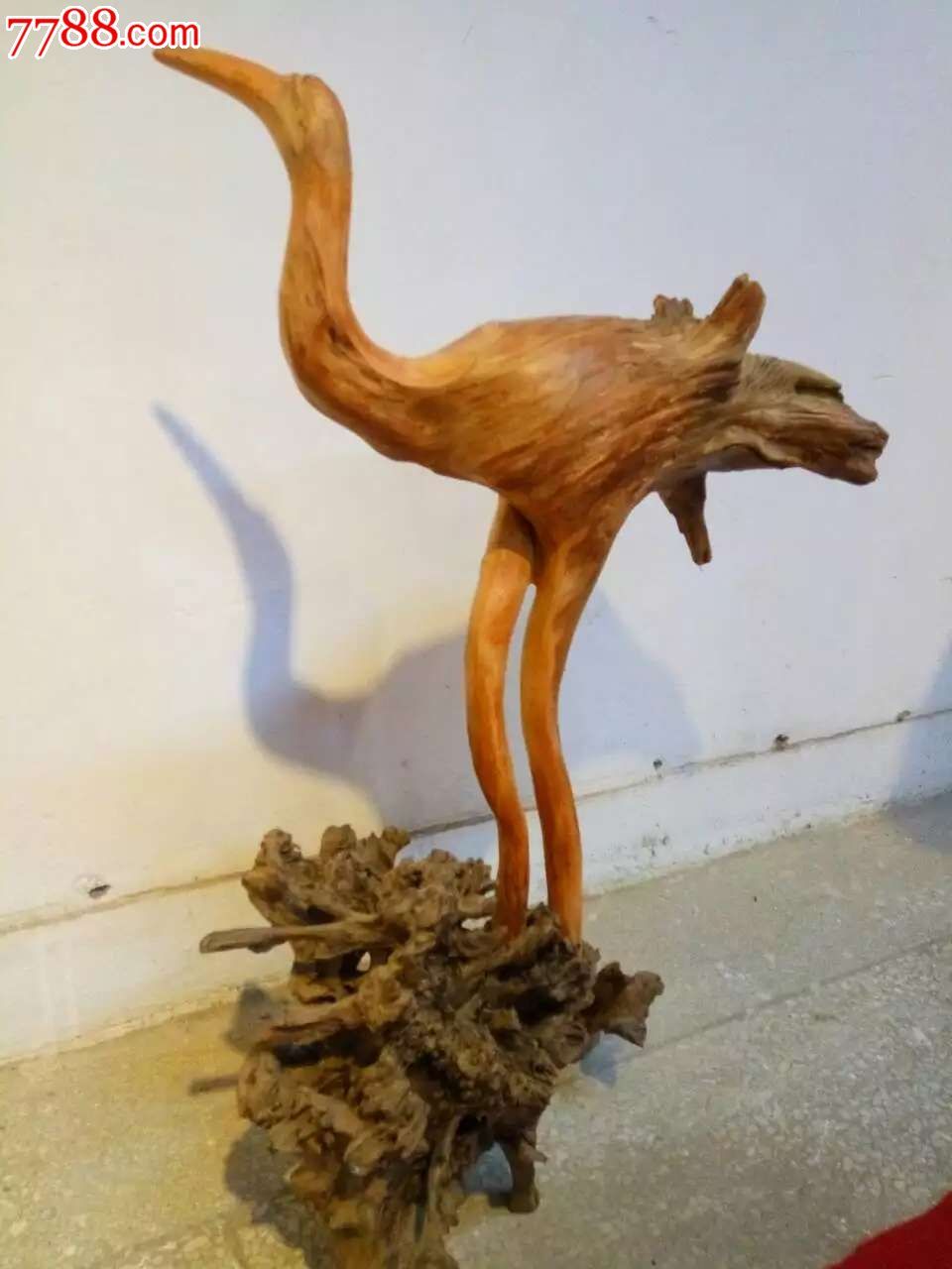 天然根雕作品鹤76