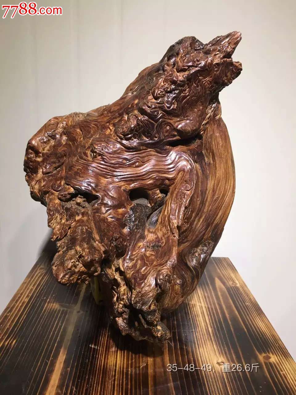 城口崖柏高油骨化坨带菩萨纹理-木佛像/人像-7788收藏__收藏热线