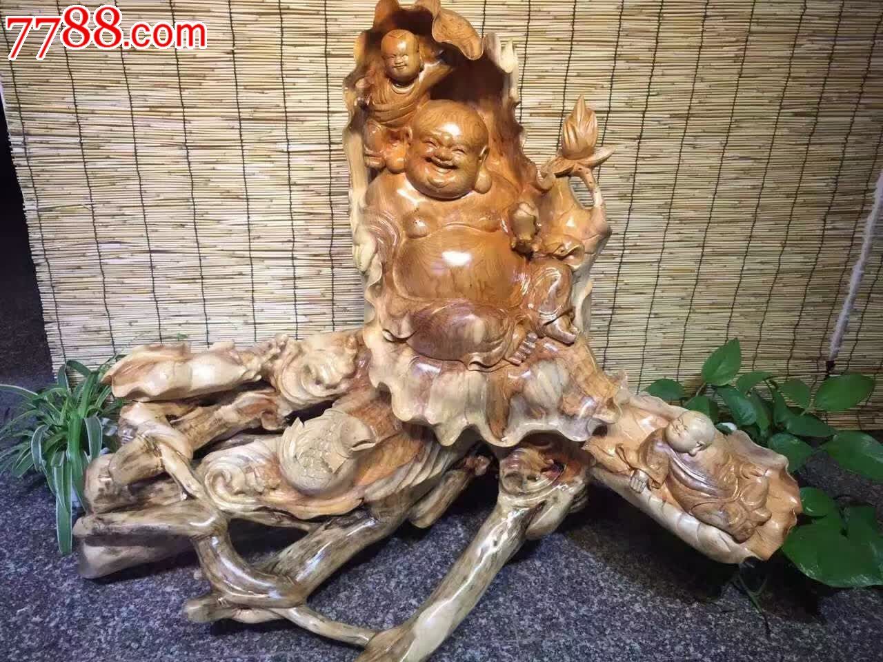 招财弥勒佛两童子