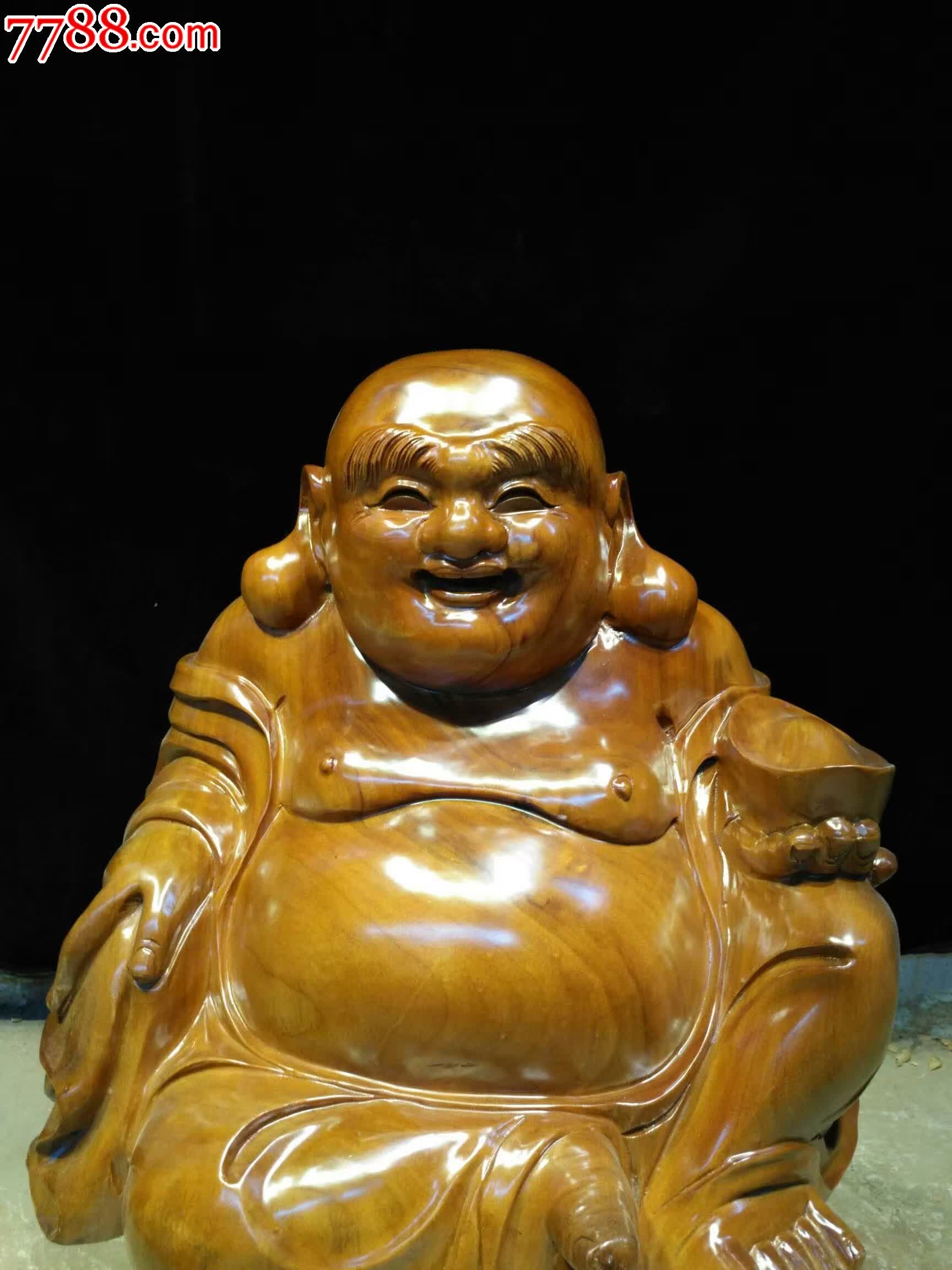 香樟木弥勒佛_木佛像/人像_第2张_7788核雕收藏