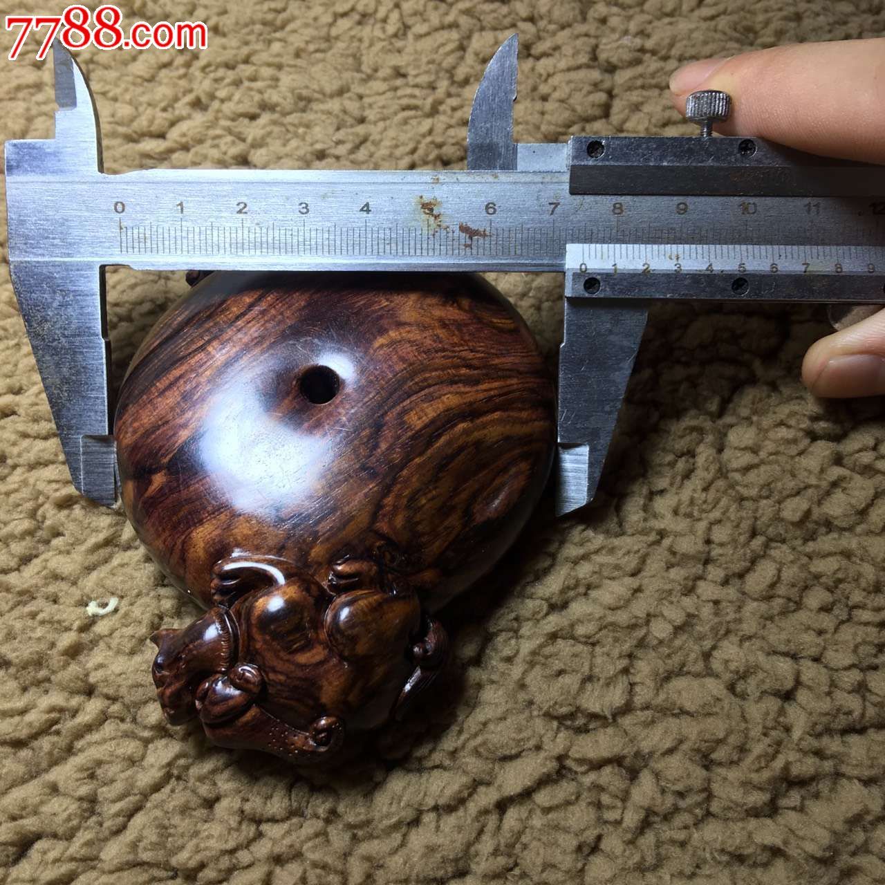 新品湘工平安扣木言出-其他根雕/木雕-7788收藏__收藏热线