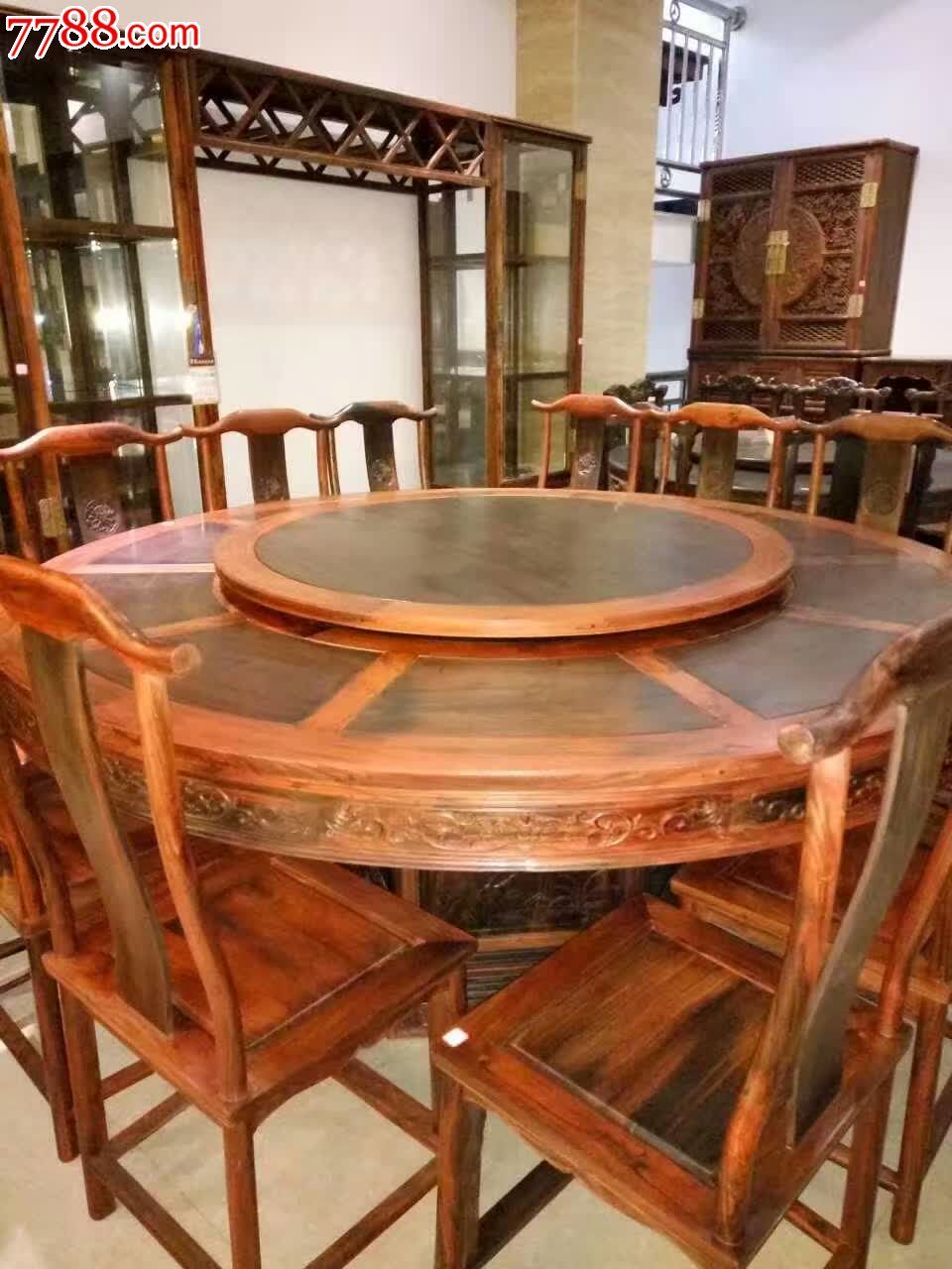 2米明式圆餐桌13件