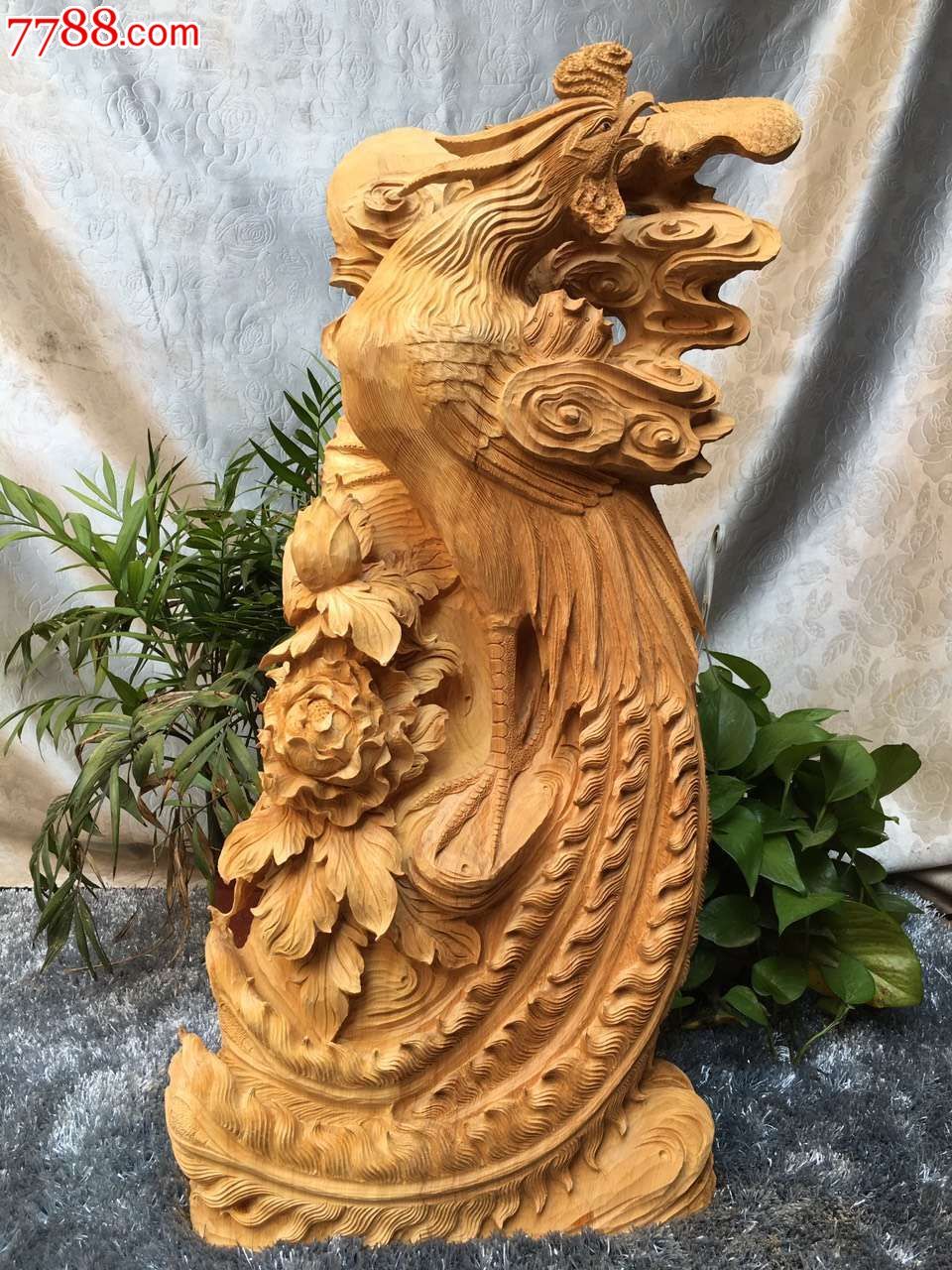 凤凰牡丹未打磨