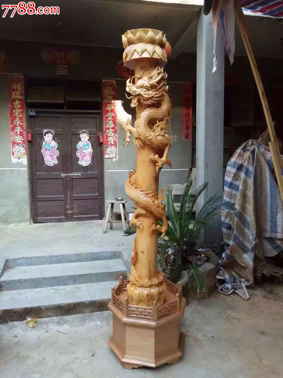 龙柱做工好龙做的活灵