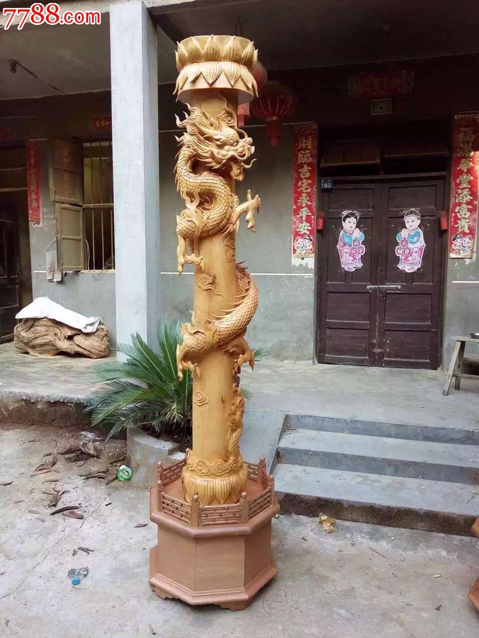 龙柱做工好龙做的活灵