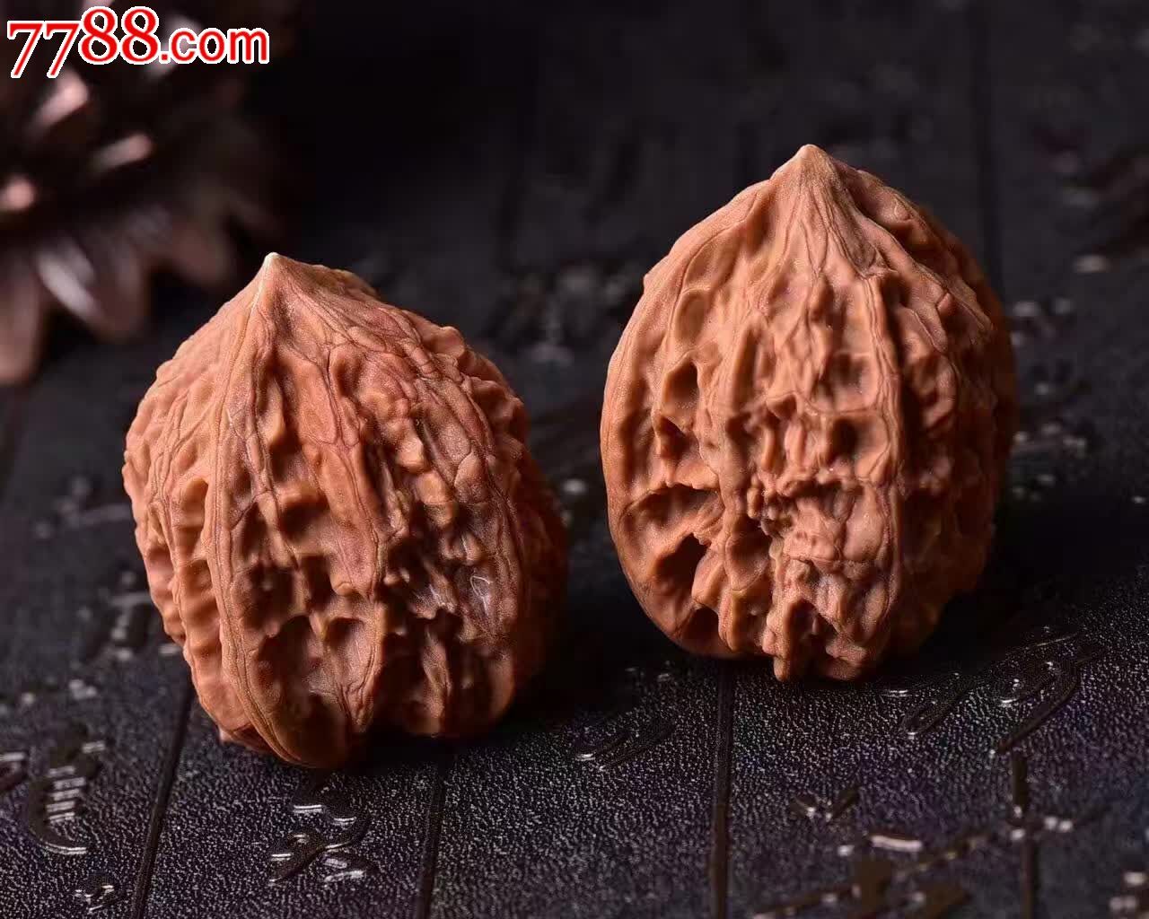 天然野生文玩核桃鸡心