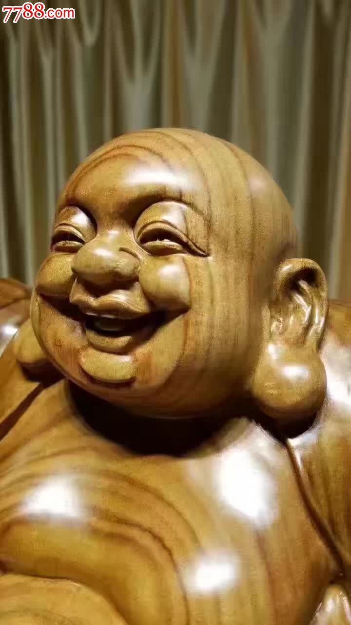 香樟木摆件之笑纳百川