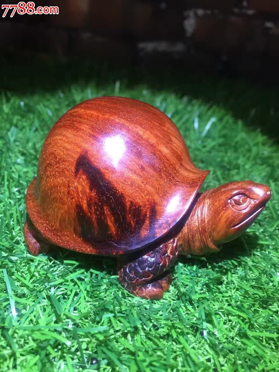 小叶紫檀将军龟实心老