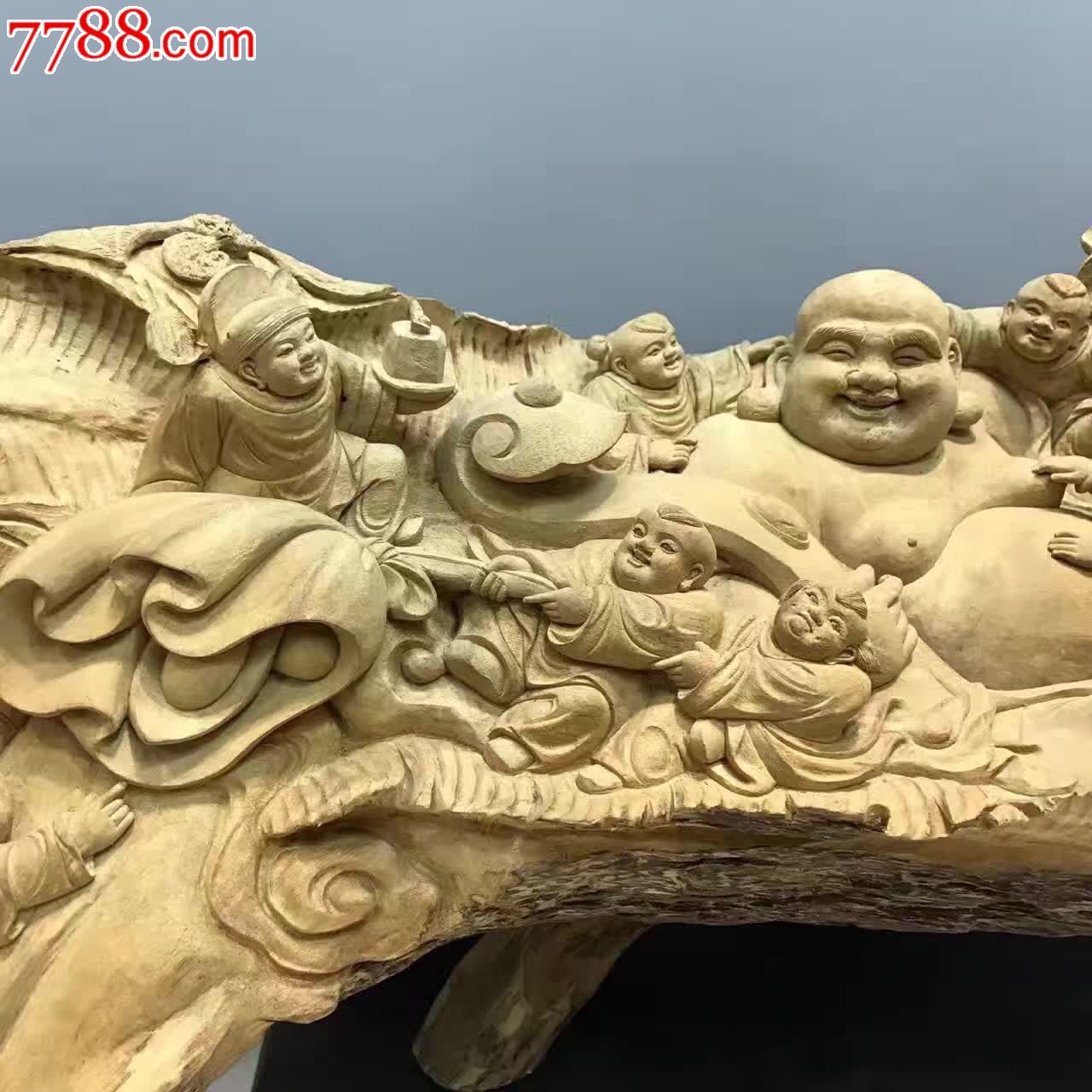 新品九子戏弥勒天然独