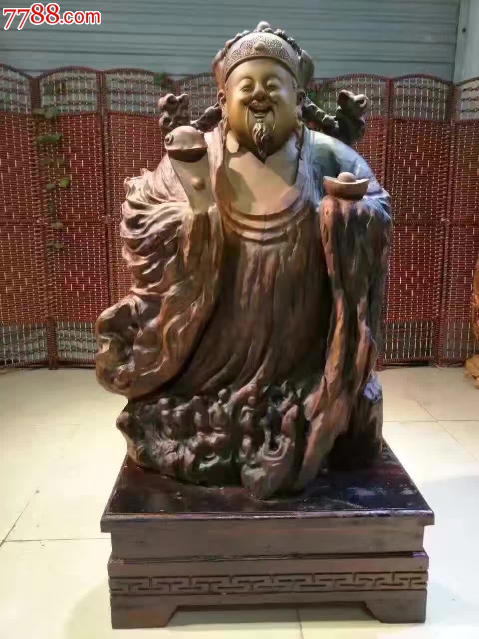 财神爷金丝楠公分底座