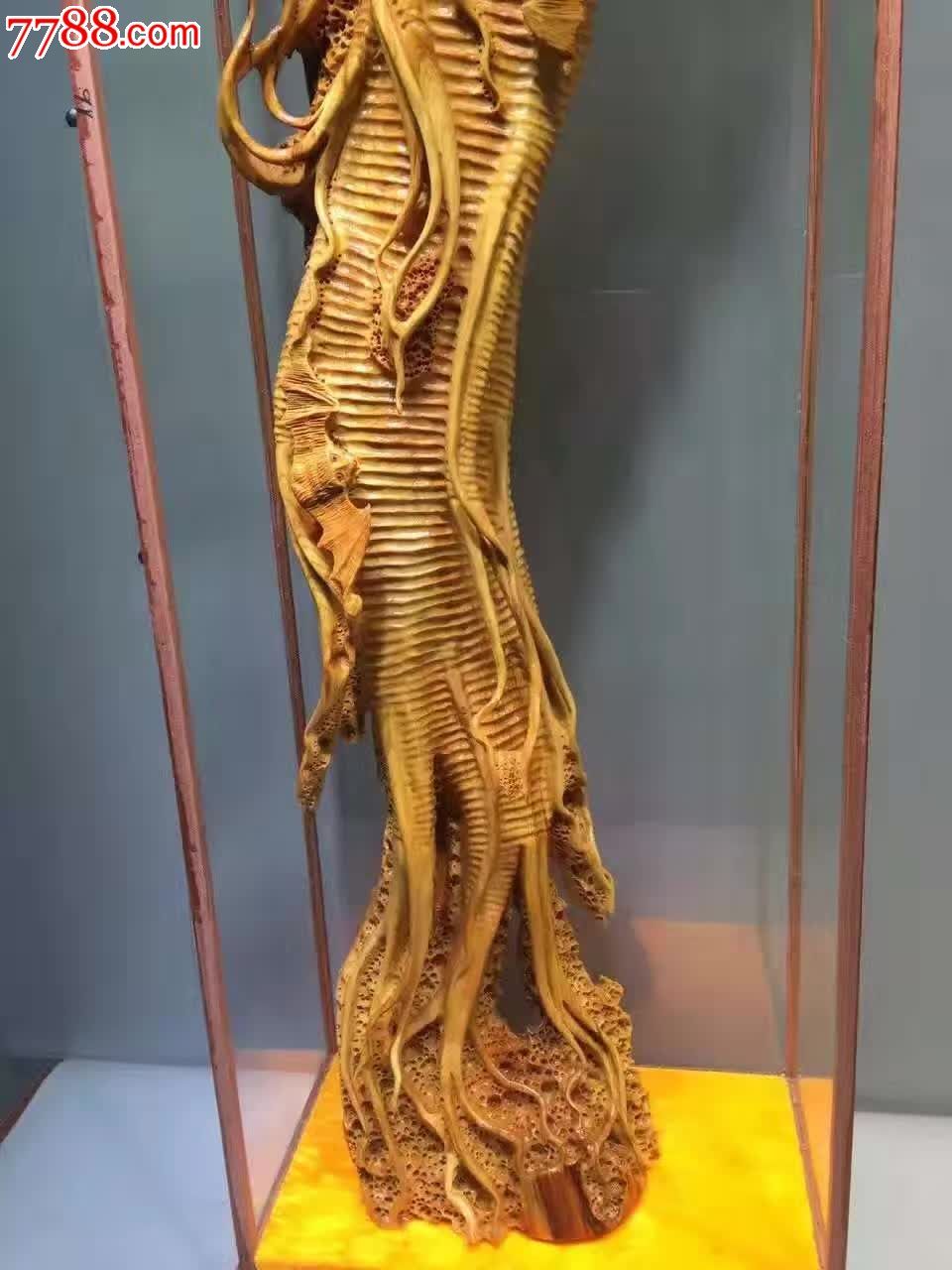 新品有福人参崖柏老料-木雕摆件-7788木艺