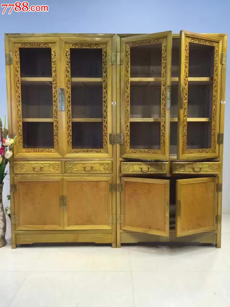 金丝楠书柜2组合现货