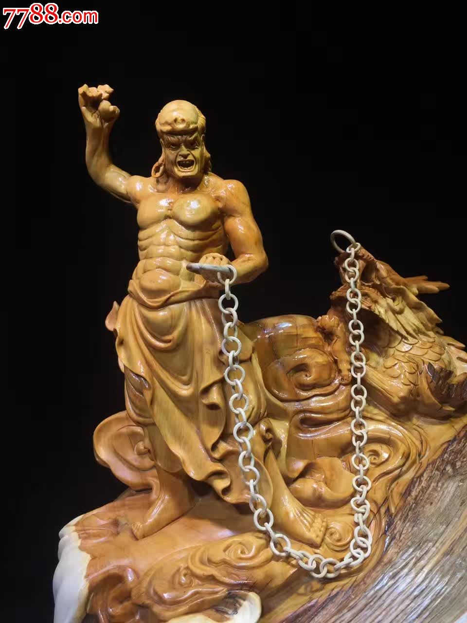 崖艺术收藏品降龙罗汉