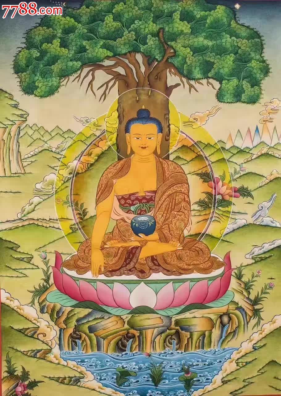 精品唐卡编号释迦摩尼-木佛像/人像-7788木艺