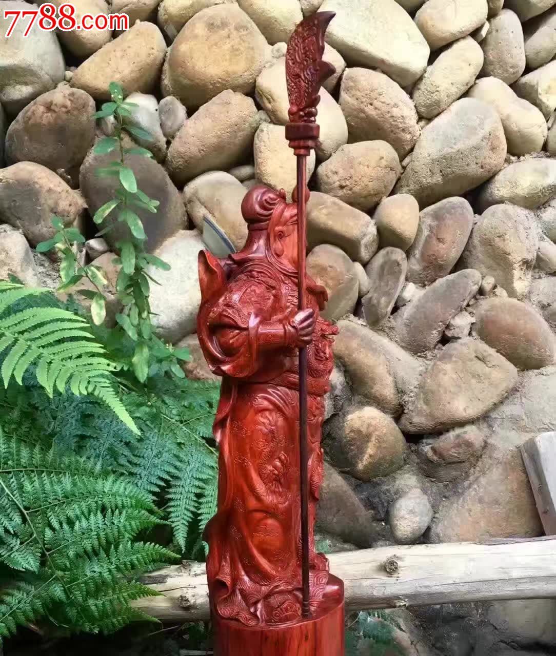 印度小叶紫檀立刀关公