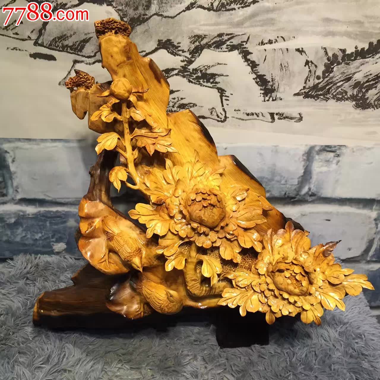 秦岭崖柏花开富贵立体