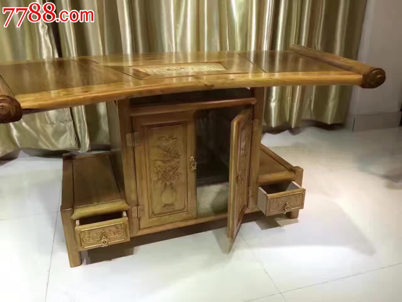 小叶桢楠新款茶桌7件-价格:29999元-se46057768-其他木艺家具-零售