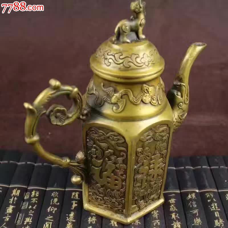 纯器酒壶古懂纯铜风水