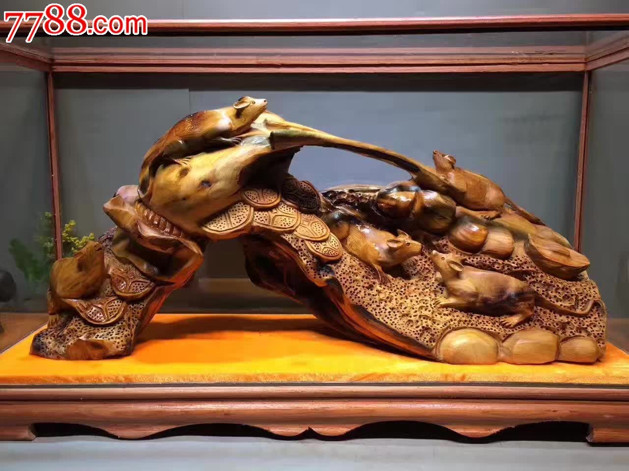 新品五鼠运财镂空精雕