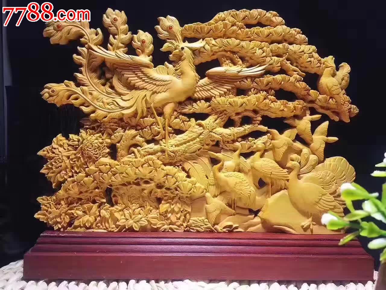 爆款精品盆景百鸟朝凤-价格:240元-se48993583-其他根雕/木雕-零售