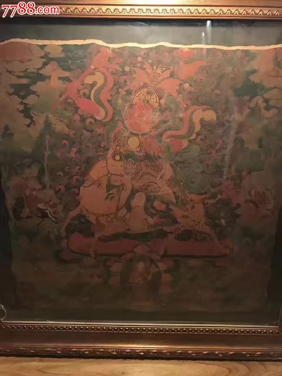 04密宗唐卡墙皮画大