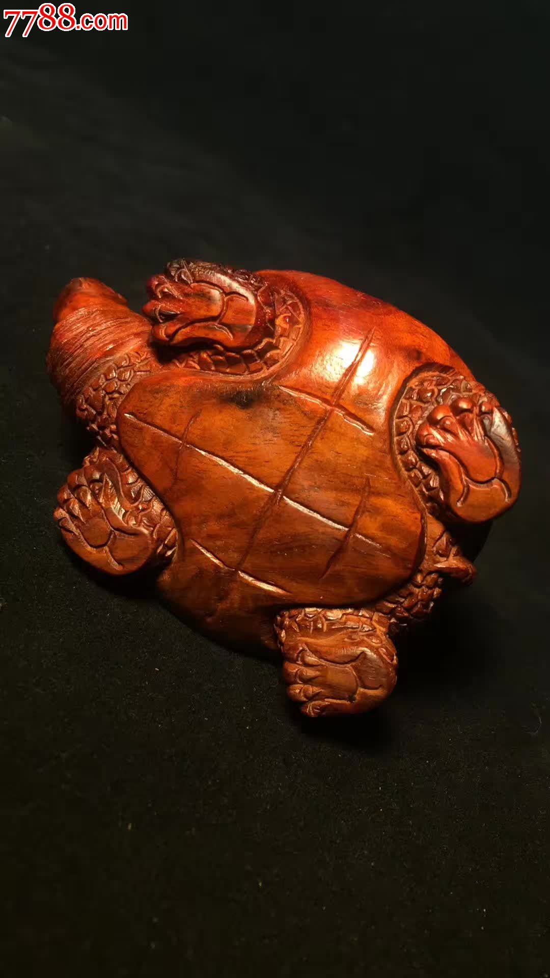 小叶紫檀将军龟家居摆